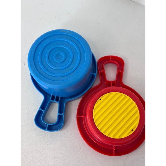 Vintage Fisher Price Stack & Nest Pots and Pans - Picture 2 of 4